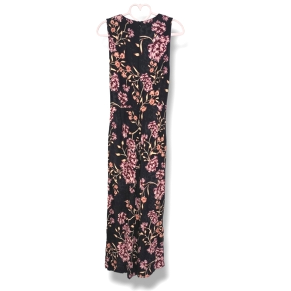 Anthropologie Kachel Floral Wide Leg Tie Wide Leg Jumpsuit - Picture 6 of 8